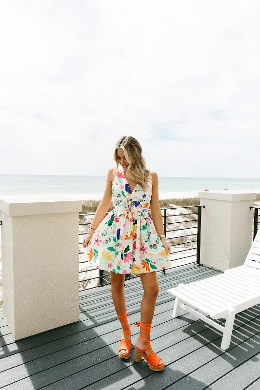 More Discounts, More Joy!Nylah Mini Dress - Pretty Peacock