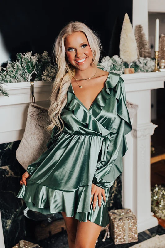The Best Offers Are Here!Simple & Elegant Satin Mini Dress