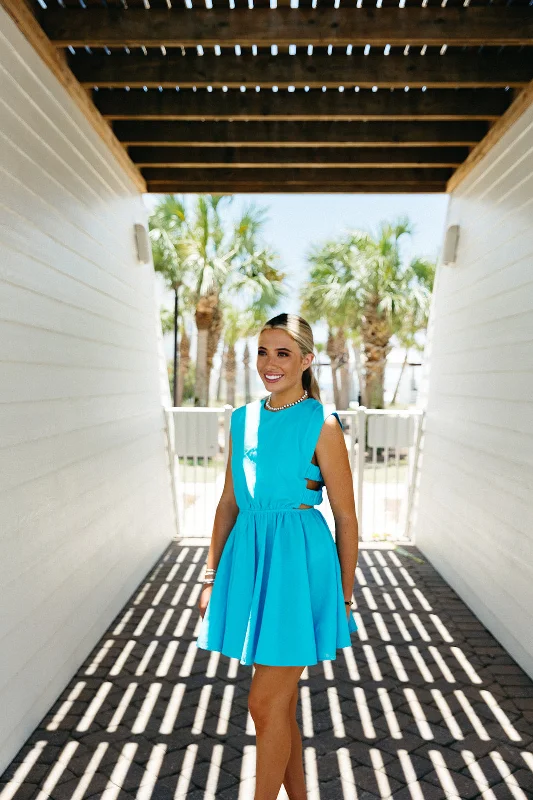 Today Only – Don’t Miss It!Wait For It Mini Dress - Aqua